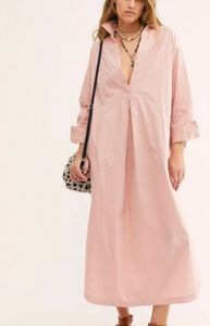 Free People Eva Maxi Shirtdress. XL